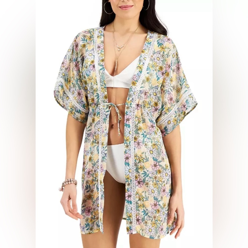 NWT Miken Floral Swim Coverup